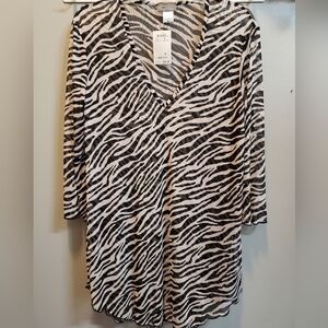 Jordan Taylor NWT Zebra Print Beach Cover-up